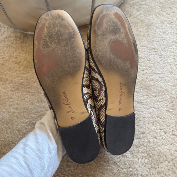 Sam Edelman Ari Ballet Flats Snake Animal Print - Picture 3 of 4